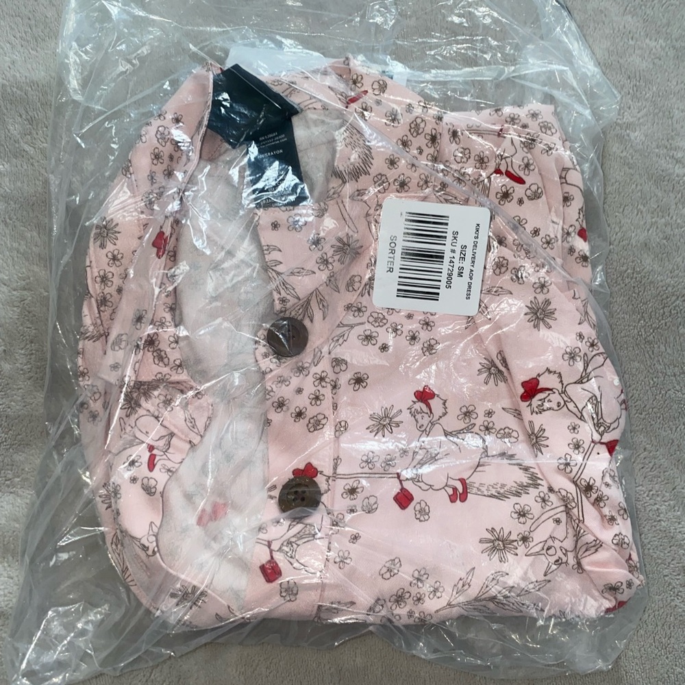 Kikis Delivery Service Floral Button Front Dress